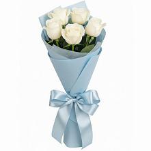 Букет 5 Белых роз Проуд #REPLACE_PRED# Шведино