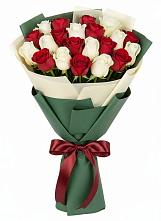 Букет Микс из красных и белых роз #REPLACE_PRED# Шведино