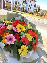Букет цветов из:  Герберы #REPLACE_PRED# Шведино