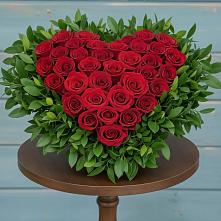 Цветочная композиция из Розы в виде сердца #REPLACE_PRED# Шведино