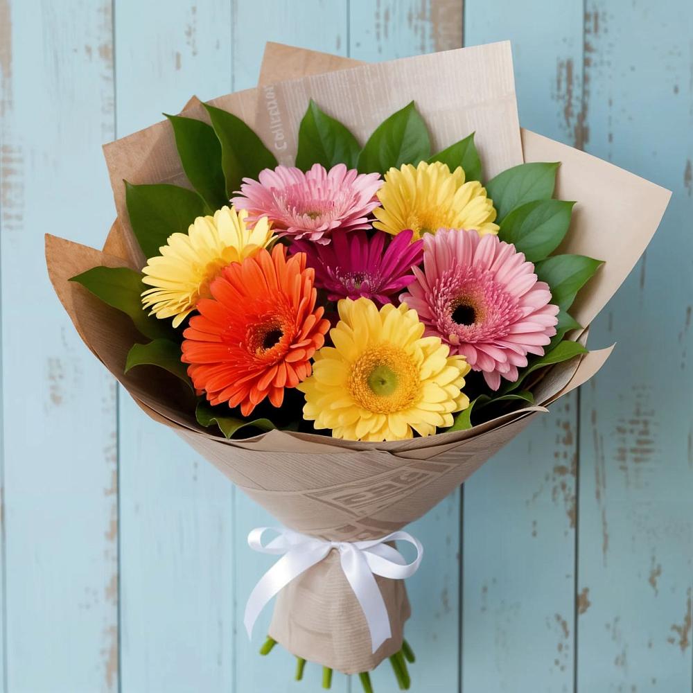 Букет цветов из: Герберы в Шведино