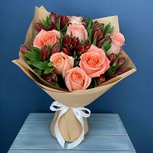 Букет цветов из:  Розы и Альстромерии в Шведино