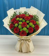 Букет цветов из:  Розы и Хризантемы в Шведино