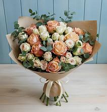 Букет цветов из:  Альстромерии и Розы #REPLACE_PRED# Шведино