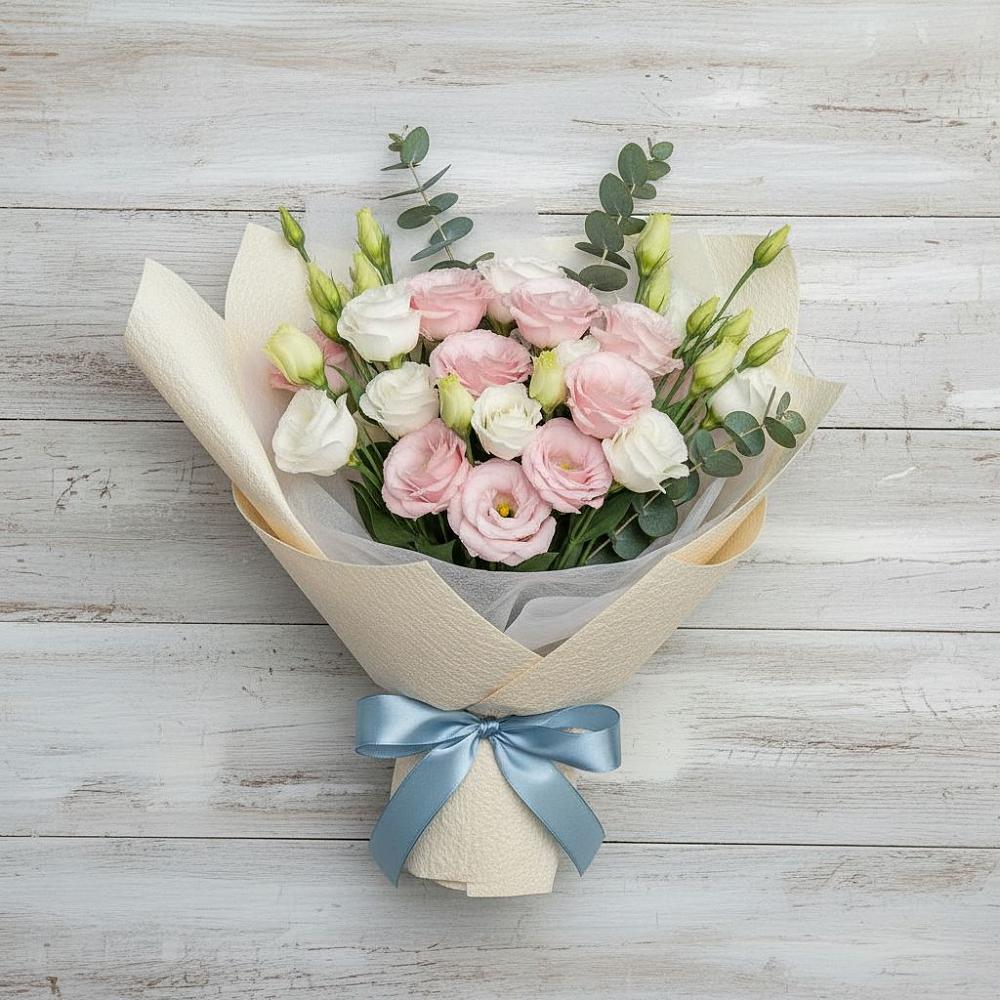 Букет цветов из: Лизиантусы в Шведино